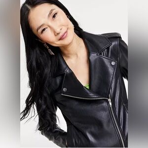 I.N.C. International Concepts
Women's Faux-Leather Jacket :Deep Black